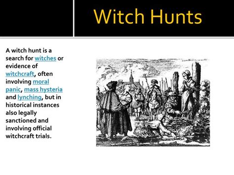 Witch Hunts and the Role of Religion in Society